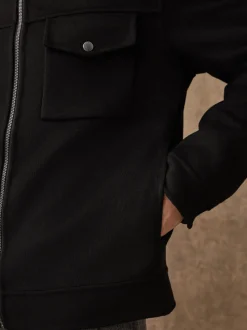 Noir - Veste N.premium en laine douce au toucher