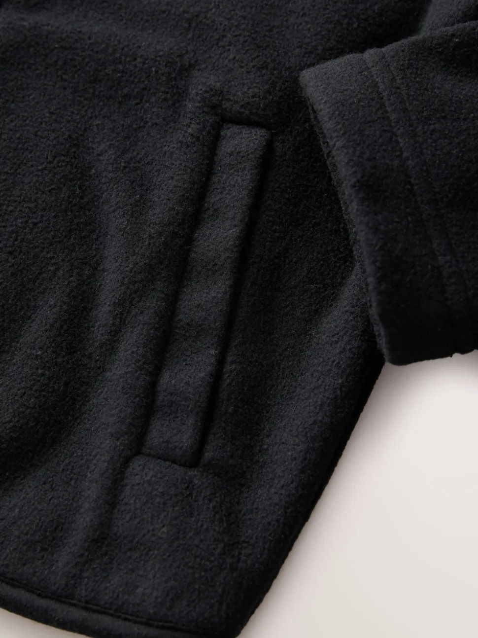 Noir - Veste polaire zippée avec poches (3-16ans)