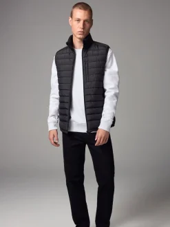 Noir - veste sans manche matelassé légère Imperméable