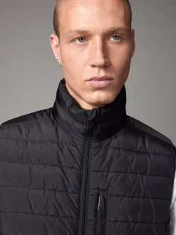 Noir - veste sans manche matelassé légère Imperméable