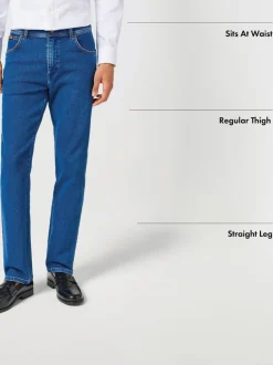 Noir - Wrangler Jean droit Texas Authentic