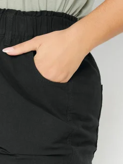 Noir - Yours Curve Cool 100% Cotton Shorts