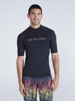 Noir anthracite - Animal Rash homme Kai séchage rapide