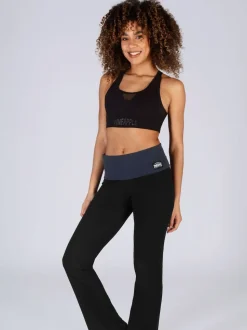 Noir anthracite - Pineapple Pantalons en jersey à ceinture repliée pour femmes