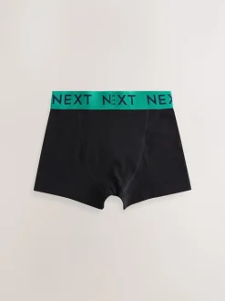 Noir avec taille universitaire - Lot de 5 boxers (1.5-16ans)