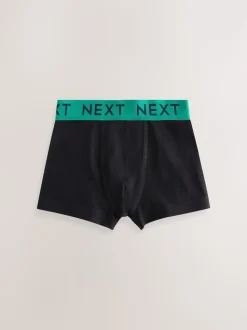 Noir avec taille universitaire - Lot de 5 boxers (1.5-16ans)