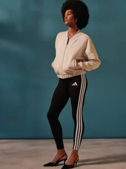 Noir blanc - Leggings adidas Essentials en coton à 3 bandes