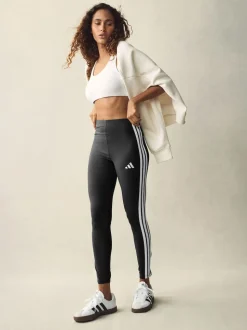 Noir blanc - Leggings adidas Essentials en coton à 3 bandes