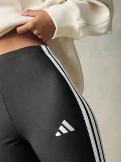 Noir blanc - Leggings adidas Essentials en coton à 3 bandes