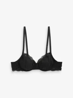 Noir/ Blanc/ Rose pâle Nude - Lot de 3 soutiens-gorge en mélange de coton Ultimate Comfort