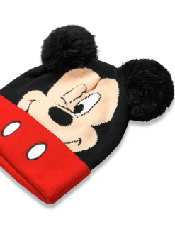 Noir chrome - Ensemble Vanilla Underground Kid Disney personnage Chapeaux et gants d’hiver