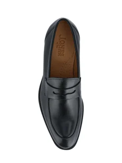 Noir chrome - Mocassins Jones Bootmaker Penny en cuir