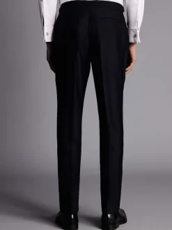 Noir chrome - Pantalon de soirée Charles Tyrwhitt slim
