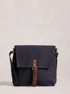 Noir chrome - Sac à bandoulière White Stuff Charlie en toile