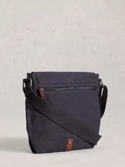 Noir chrome - Sac à bandoulière White Stuff Charlie en toile