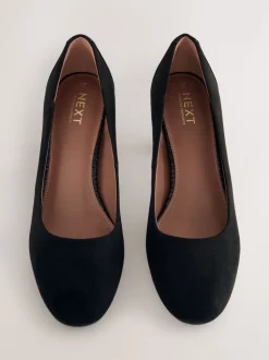 Noir en suédine - Chaussures à talons Forever Comfort® à bout rond