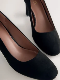 Noir en suédine - Chaussures à talons Forever Comfort® à bout rond