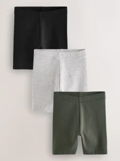 Noir et blanc - Lot de 3 shorts cyclistes (3 mois à 7 ans)