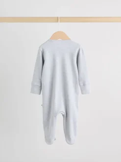 Noir et blanc à motif chien - Lot de 3 dors-bien bébé zippés (0-2ans)