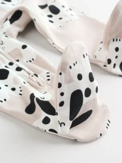 Noir et blanc à motif chien - Lot de 3 dors-bien bébé zippés (0-2ans)