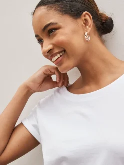 noir et blanc rayé - Lot de 3 T-shirts à manches courtes 100 % coton