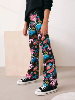 Noir Graffiti - Leggings évasés (3-16ans)
