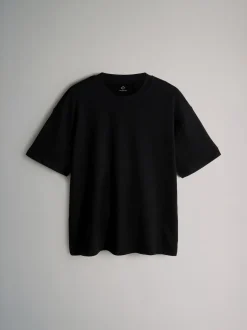 Noir gris blanc - The Set lot de 4 t-shirts en coton à manches courtes