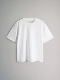 Noir gris blanc - The Set lot de 4 t-shirts en coton à manches courtes