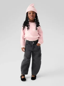 Noir lavé - Gap Paperbag Horseshoe Jean (6mois-5ans) (6mois-5ans)