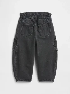 Noir lavé - Gap Paperbag Horseshoe Jean (6mois-5ans) (6mois-5ans)