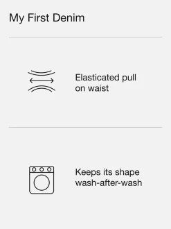 Noir lavé - Gap Paperbag Horseshoe Jean (6mois-5ans) (6mois-5ans)