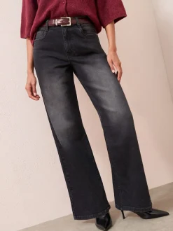 Noir lavé - Jean ample Friends Like These X Lucy Mecklenborgh pour tous les jours