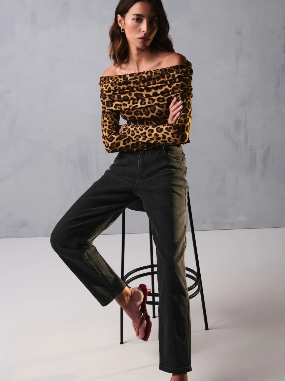 Noir lavé - Jean stretch Mom Comfort