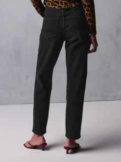 Noir lavé - Jean stretch Mom Comfort