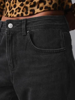 Noir lavé - Jean stretch Mom Comfort