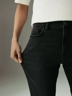 Noir lavé - Slim Fit (Slim Fit) - Jeans stretch de confort