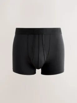 Noir Motionflex - Boxer A-Front en coton riche
