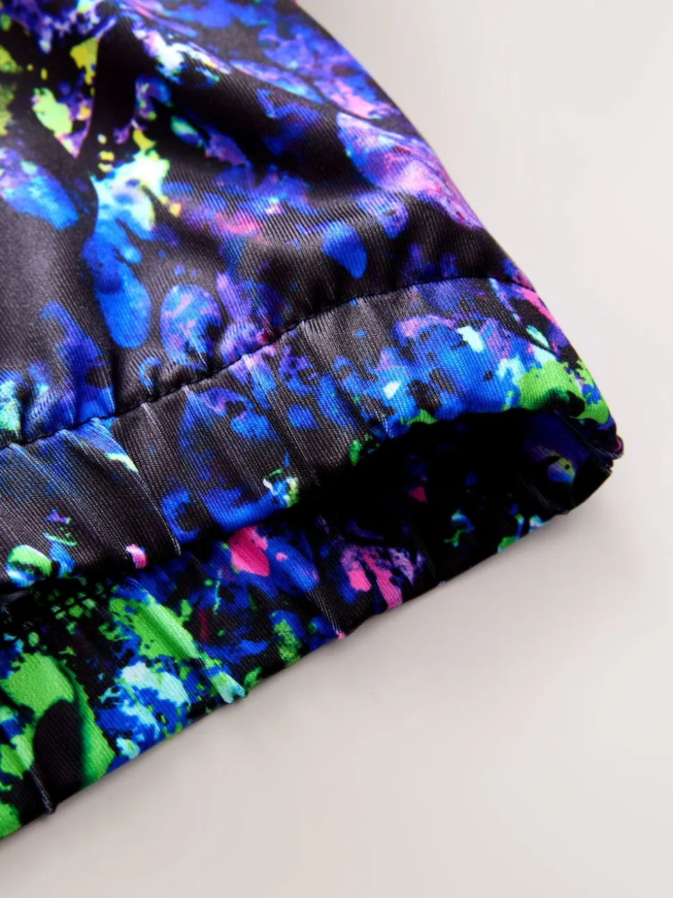 Noir multicolore éclaboussures - Veste de sport zippée (3-16ans)