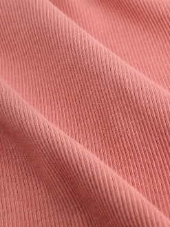 Noir/ rose/ blanc - Lot de 3 Hauts à manches longues côtelés (3-16ans)