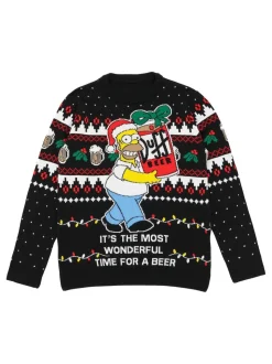 NOIR SIMPS - Vanilla Underground Pull de Noël en maille pour adulte licencié homme