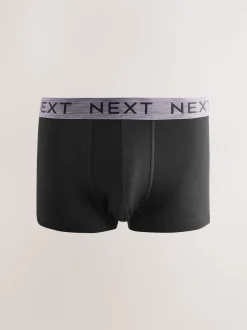 Noir taille chinée - Lot de 5 boxers Hipster