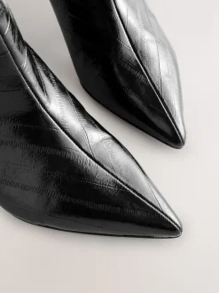 Noir texturé - Bottes Forever Comfort® à talons hauts