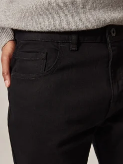 Noir uni - Lit 1 place - Coupe ajustée Classic Jeans extensibles
