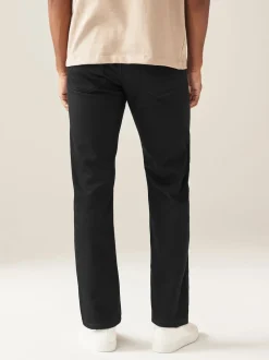 Noir uni - Straight Fit Classic Jeans extensibles