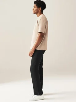 Noir uni - Straight Fit Classic Jeans extensibles