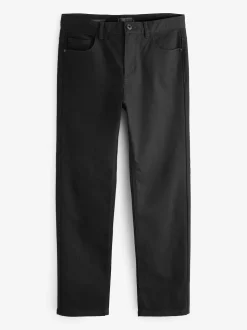 Noir uni - Straight Fit Classic Jeans extensibles