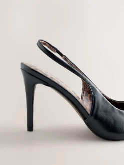 Noir/Animal - Chaussures à talons Forever Comfort® à bout pointu et à bride arrière