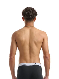 Noir/Blanc - adidas Active Flex Cotton 3 Pack Boxer 5pouces