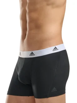 Noir/Blanc - adidas Active Flex Cotton 3 Pack Boxer 5pouces