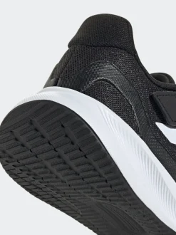 Noir/Blanc - adidas Baskets de course Runfalcon 5 à lacets élastiques pour enfant